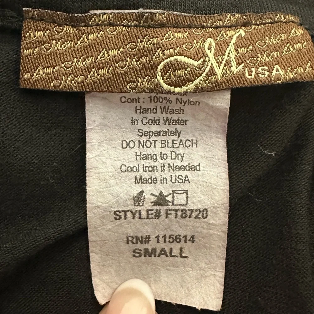 MON AMIE USA Y2K Black Rose Embellished Whimsigoth Fairy Mini Dress Size S - Picture 4 of 5